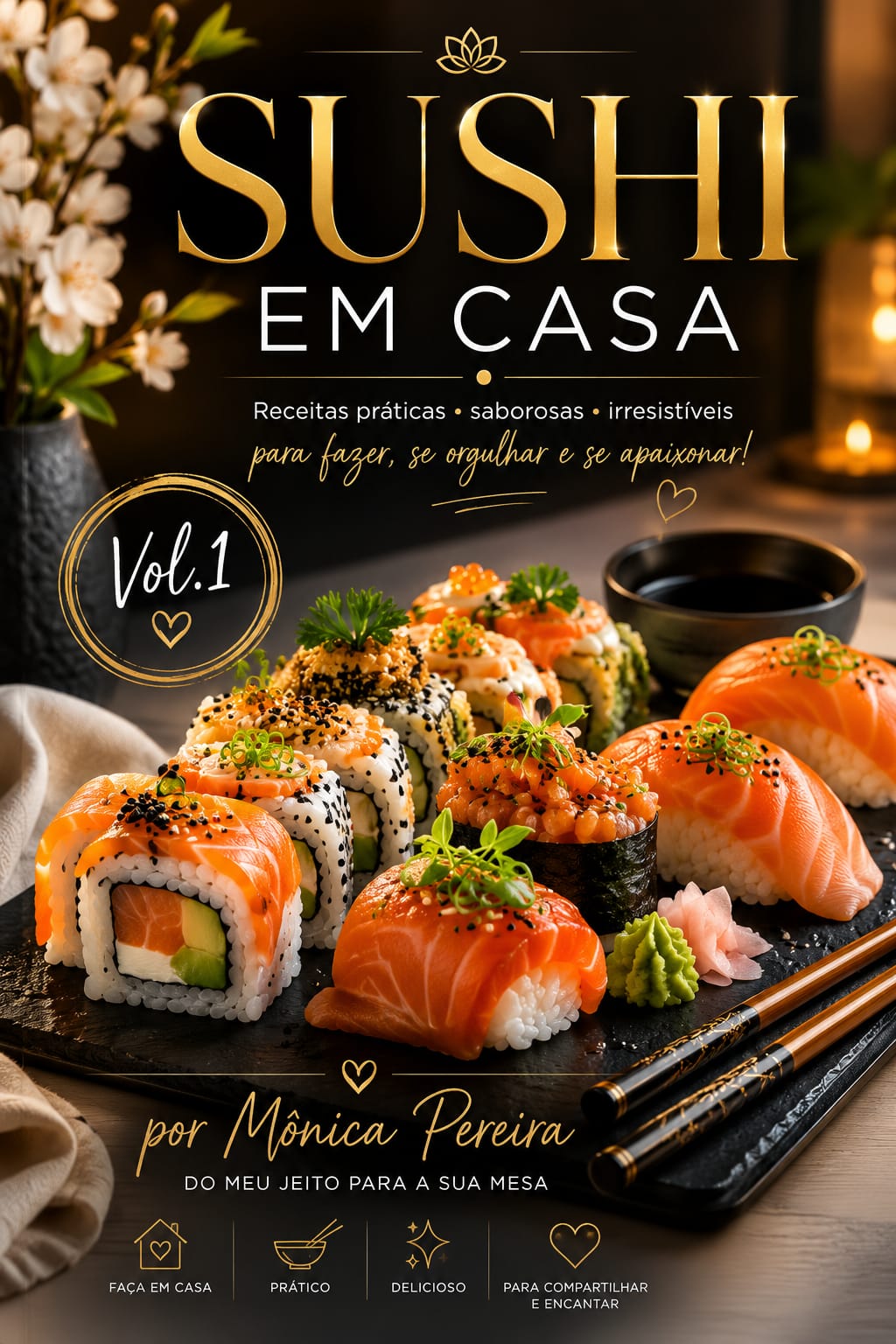 Capa do e-book Sushi em Casa